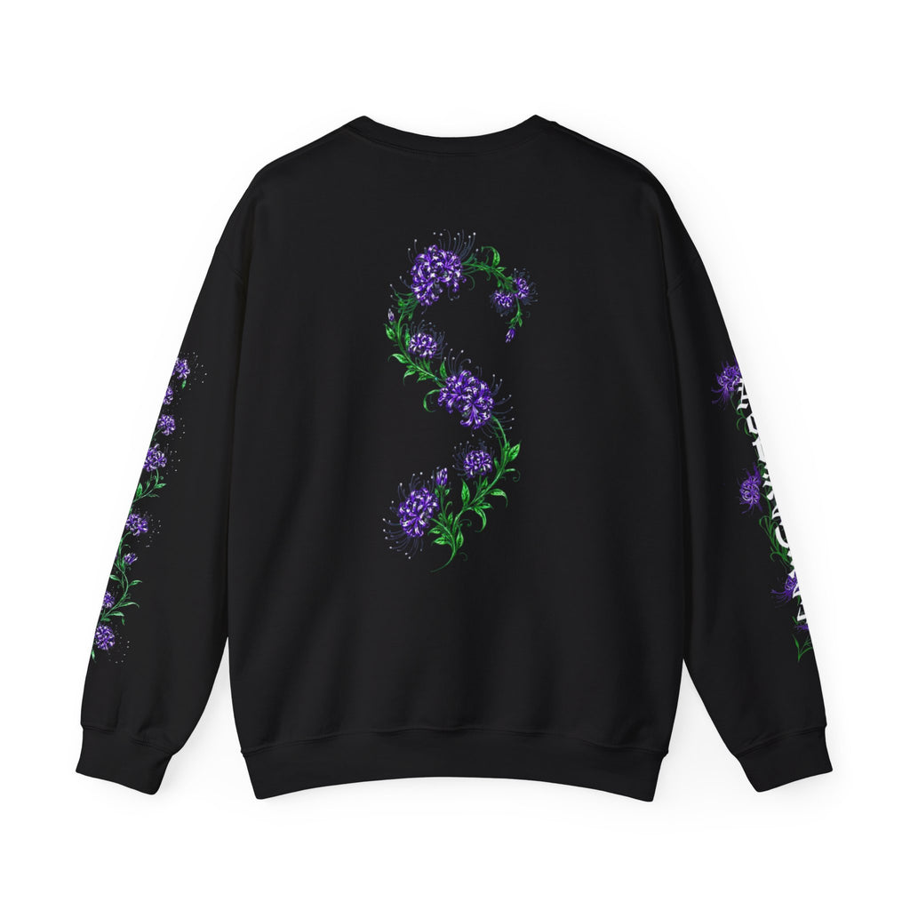 SOLACE- Violet Veil sweatshirt with “Acts 20:24” print in the right sleeve
