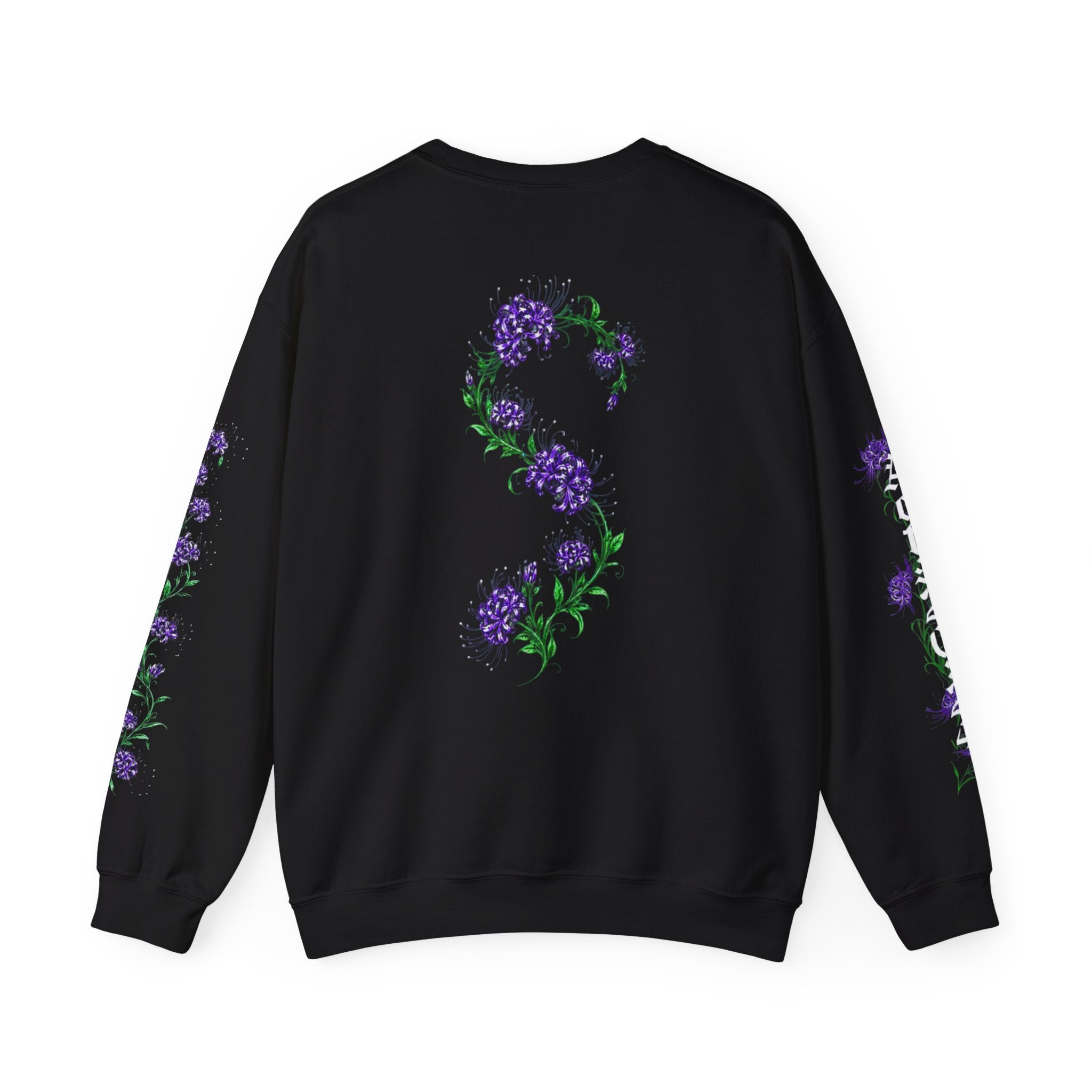 SOLACE- Violet Veil sweatshirt with “Acts 20:24” print in the right sleeve