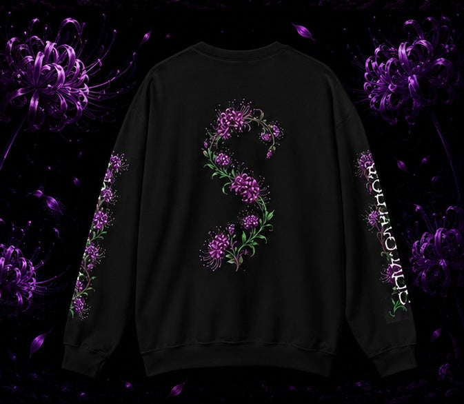 SOLACE- Violet Veil sweatshirt with “Acts 20:24” print in the right sleeve