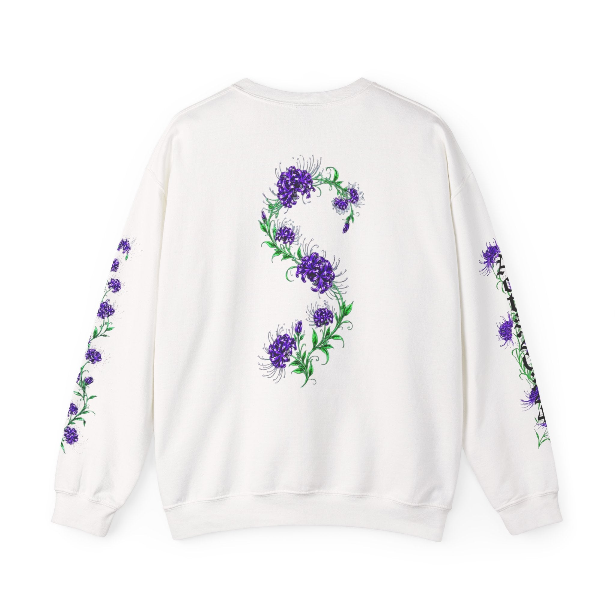 SOLACE- Violet Veil sweatshirt with “Acts 20:24” print in the right sleeve