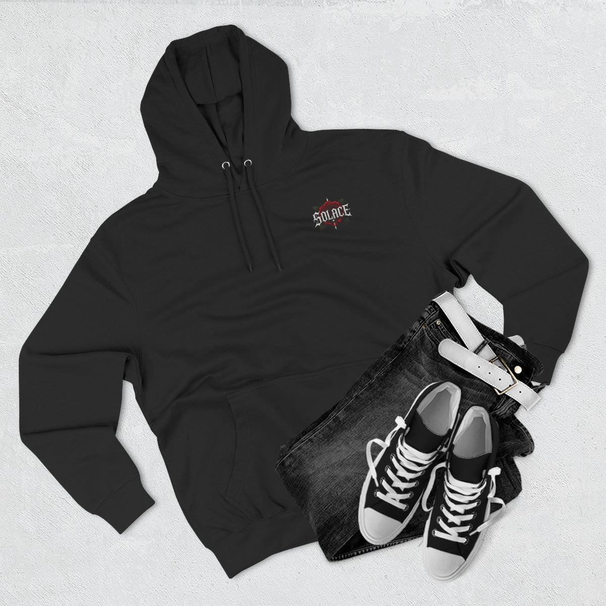 SOLACE-Peace in Chaos Rose hoodie