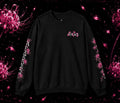 SOLACE- Spider Bloom Sweatshirt with “Acts 20:24” print on right sleeve